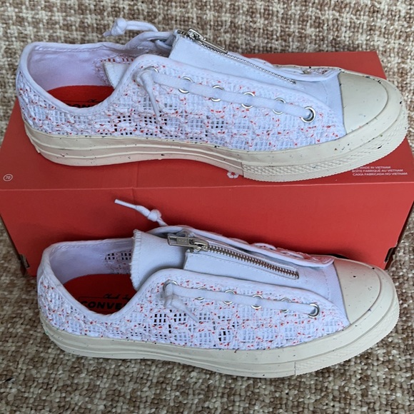 Converse Chuck 70 OX White/Bright Poppy/Egret WMNS - Picture 2 of 16